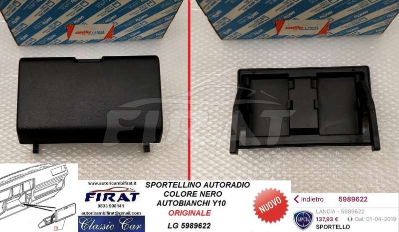 SPORTELLINO AUTORADIO AUTOBIANCHI Y10 (5989622)